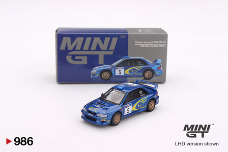 Mini GT 1:64 Subaru Impreza no 3, WRC98 1998 Rally Monte-Carlo 3rd Place