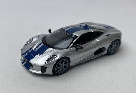 Mini GT 1:64 Jaguar C-X75, silver/blue  2010 LHD