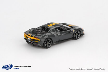 BBR 1:64 Ferrari 296 GTB Assetto Fiorano Grigio Scuro 2024. Verwacht