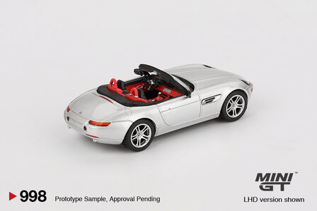 Mini GT 1:64 BMW Z8 Silver LHD. Verwacht