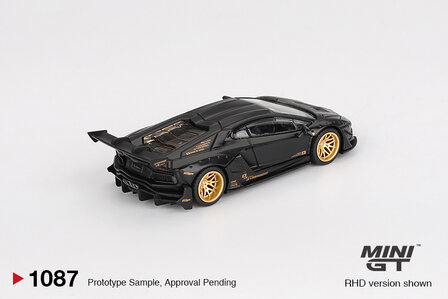 Mini GT 1:64 Lamborghini Aventador LB - WORKS Limited Edition Matte Black LHD. Verwacht 01-2025