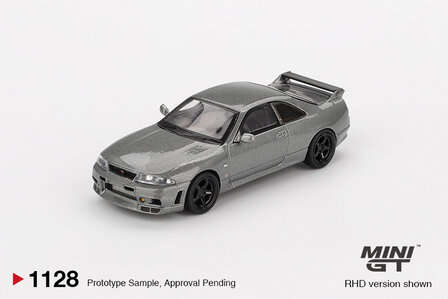 Mini GT 1:64 NISSAN Skyline GT-R Dark Metal Gray (NISMO BCNR33 CRS Version) RHD. Verwacht 02-2025