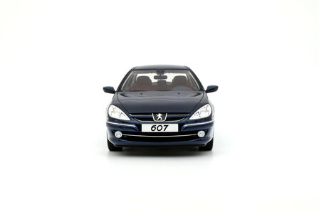 Otto Mobile 1:18 Peugeot 607 3.0 V6 Phase 2 Blue Montebello 2008. Levering 11-2025