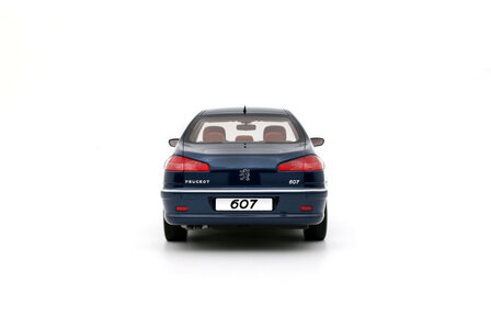 Otto Mobile 1:18 Peugeot 607 3.0 V6 Phase 2 Blue Montebello 2008. Levering 11-2025