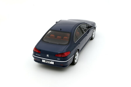 Otto Mobile 1:18 Peugeot 607 3.0 V6 Phase 2 Blue Montebello 2008. Levering 11-2025
