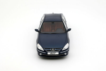 Otto Mobile 1:18 Peugeot 607 3.0 V6 Phase 2 Blue Montebello 2008. Levering 11-2025
