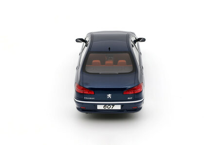 Otto Mobile 1:18 Peugeot 607 3.0 V6 Phase 2 Blue Montebello 2008. Levering 11-2025