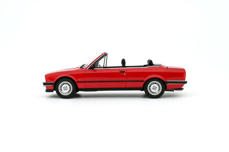 Otto Mobile 1:18 BMW 325i Convertible Bright Red 308 1986. Levering 11-2025