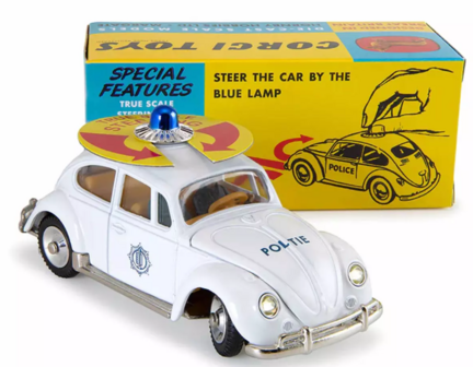 Corgi Club Model 1:44 Volkswagen Kever wit Politie Nederland, Corgi Toys No 492 - Verwacht