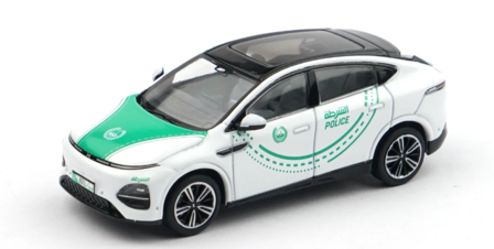 XCartoys 1:64 XPENG G6 Dubai Police Set X33-01. groen wit