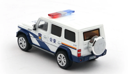 XCartoys 1:64 BAIC BJ80 People&#039;s Police Motorcycle Escort Set