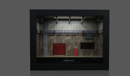 Black Box Diorama 1:64 Workshop Photo Frame, excl auto&#039;s en figuren