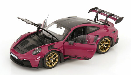 Norev 1:18 Porsche 911 GT3 RS w/Weissach Pack 2022 Ruby Star