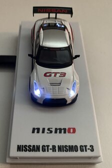Kyosho 1:64 Nissan GT-R NISMO GT3 White Presentation (with LED)