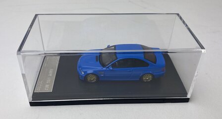 Stance Hunter 1:64 BMW  E46, blue with BBS rim blauw