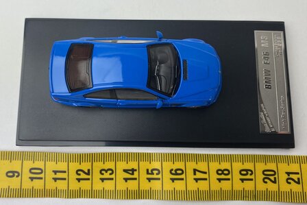 Stance Hunter 1:64 BMW  E46, blue with BBS rim blauw