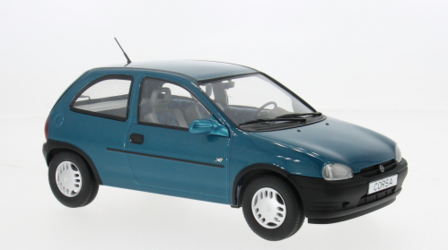 MCG 1:18 opel Corsa B turquoise (metallic) verwacht binnen kort