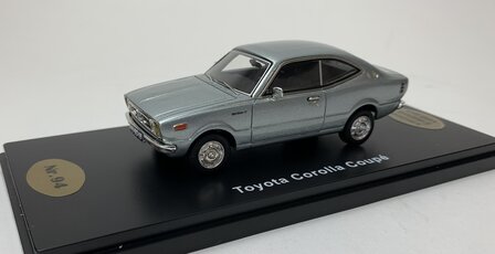 Golden Oldies 1:43 Toyota Corolla Coupe zilver - resin model - Limited 100 pcs