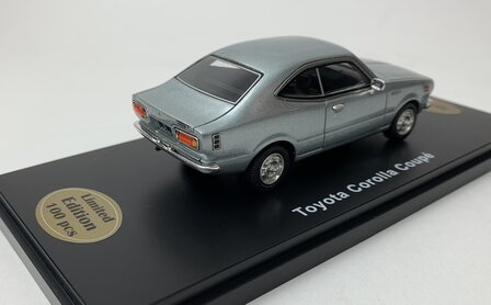 Golden Oldies 1:43 Toyota Corolla Coupe zilver - resin model - Limited 100 pcs