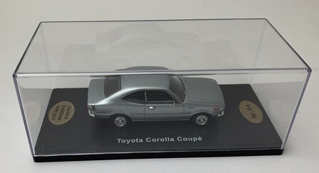 Golden Oldies 1:43 Toyota Corolla Coupe zilver - resin model - Limited 100 pcs