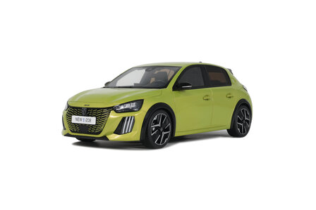 Otto Mobile 1:18 Peugeot E-208 Jaune Agueda 2024