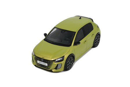 Otto Mobile 1:18 Peugeot E-208 Jaune Agueda 2024
