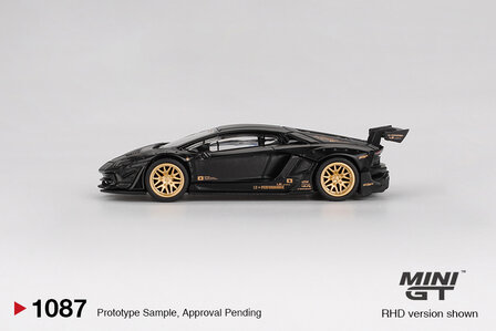Mini GT 1:64 Lamborghini Aventador LB - WORKS Limited Edition Matte Black LHD. Verwacht 01-2026