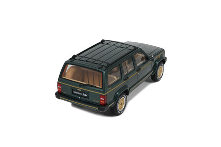 Otto Mobile 1:18 Jeep Cherokee XJ Limited Hunter Green 1995. Levering 12-2025 - uitverkocht in pre-order