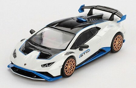 Mini GT 1:64 Lamborghini Huracan STO Bianco Asopo 2023 LHD