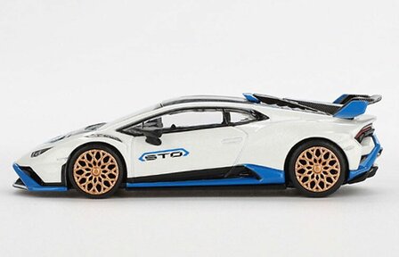 Mini GT 1:64 Lamborghini Huracan STO Bianco Asopo 2023 LHD