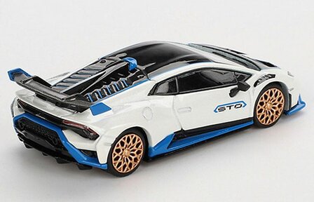 Mini GT 1:64 Lamborghini Huracan STO Bianco Asopo 2023 LHD