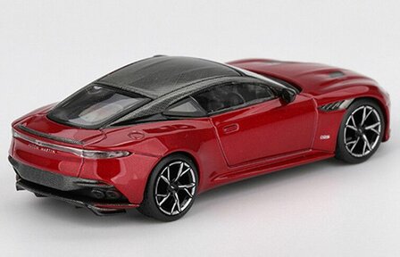 Mini GT 1:64 Aston Martin DBS 2023, rood (Hyper red) LHD