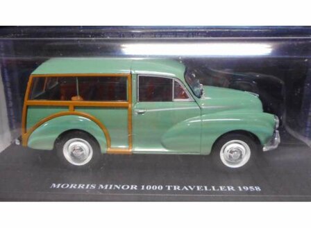 Atlas 1:24 Morris Minor 1000 Traveller, green/brown 1958