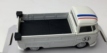 Cararama 1:43 Volkswagen T1 Pickup no 53 - Herbie&quot; 1950 wit