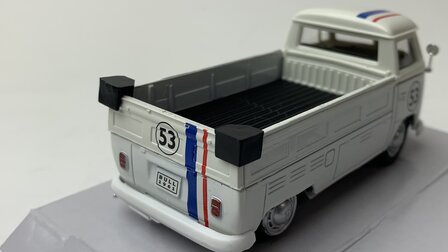 Cararama 1:43 Volkswagen T1 Pickup no 53 - Herbie&quot; 1950 wit