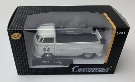 Cararama 1:43 Volkswagen T1 Pickup no 53 - Herbie&quot; 1950 wit