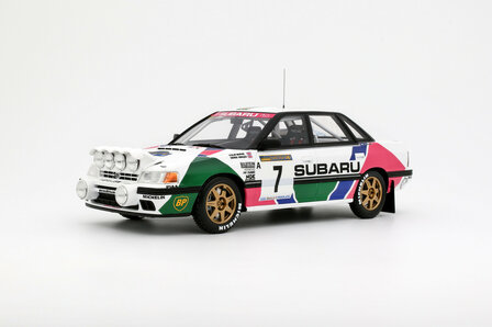 Otto Mobile 1:18 Subaru Legacy RS, no 7 C. McRae Gr.A Sweden Rallye 1992