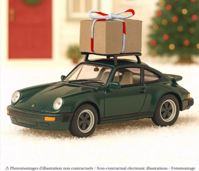 Norev 1:43 Porsche 911 Turbo 1978 Christmas Jet-car in windowbox. Levering 12-2025