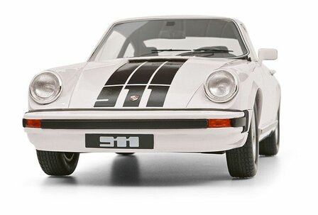 Schuco Pro18 1:18 Porsche 911 coup&eacute; (1977), wit, resin gesloten model