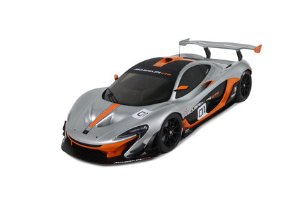GT Spirit 1:8 MCLaren P1 GTR Pebble Beach grey 2014 incl showcase. Levering 06-2026