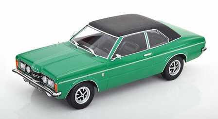 KK Scale 1:18 Ford Taunus GTX Limousine with vinylroof 1971 - green/flatblack