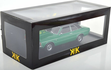 KK Scale 1:18 Ford Taunus GTX Limousine with vinylroof 1971 - green/flatblack