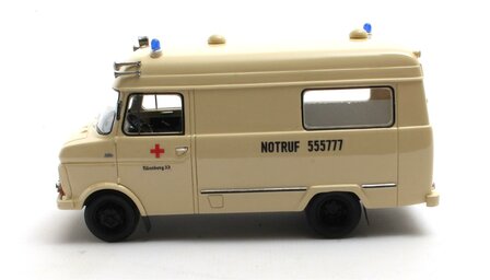 Matrix 1:43 Opel Blitz Voll Rettungswagen Neurenberg 65-75 beige - limited 100 pcs
