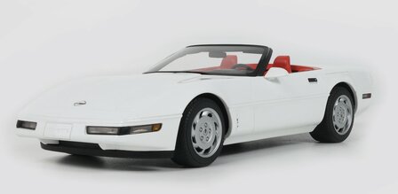 GT Spirit 1:18 Chevrolet Corvette C4 Convertible Arctic white 1995. Levering 08-2026