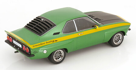 MCG 1:18 Opel Manta A Irmscher Tuning - groen metallic / geel