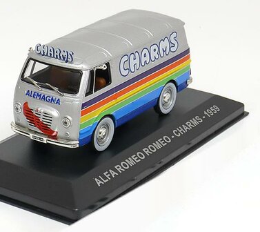 Atlas 1:43 Alfa Romeo Romeo - Charms- 1959 zilver