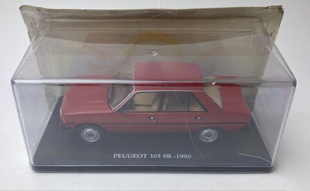 Atlas 1:24 Peugeot 305 SR 1980 rood