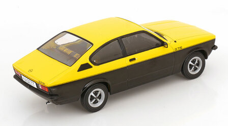 MCG 1:18 Opel Kadett C Coupe GT/E yellow / black 