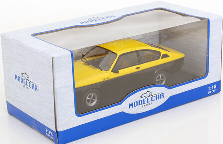 MCG 1:18 Opel Kadett C Coupe GT/E yellow / black 