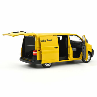 Norev 1:18 Volkswagen Transporter 2003 - Deutsche Post geel - Levering 05-2026